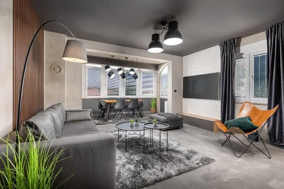 Wohnzimmer; tageslicht, moderner stil