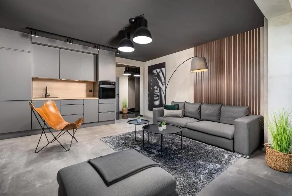 Wohnzimmer; moderner stil, tageslicht