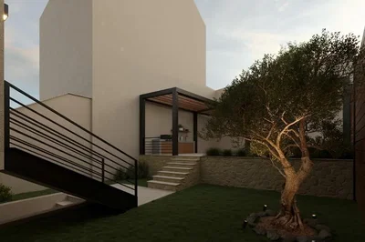 Dům a okolí; výhled, přirozené světlo, moderní styl