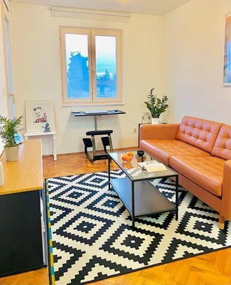 Salon; vue, lumière naturelle, style moderne