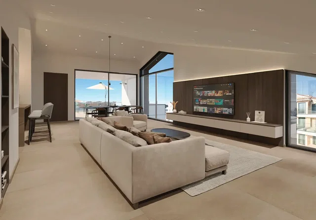 Salón; vista, luz natural, estilo moderno