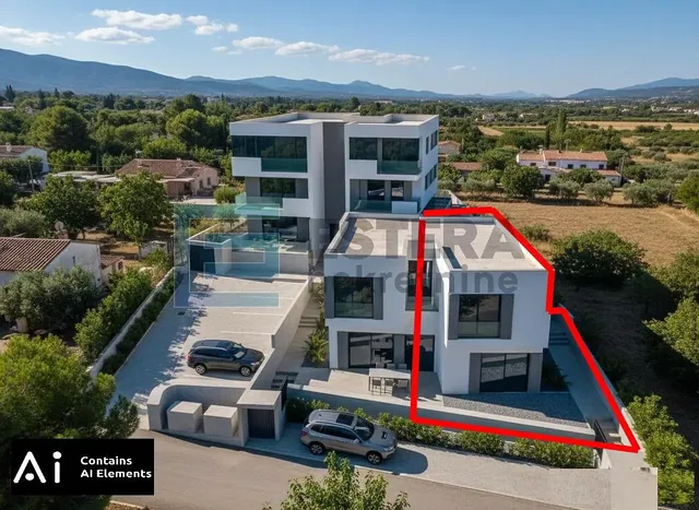 Kuća i okolina; pogled