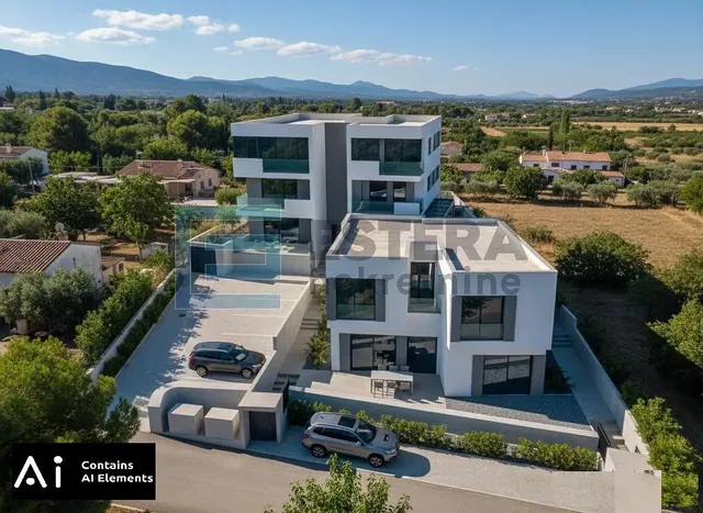 Kuća i okolina; pogled