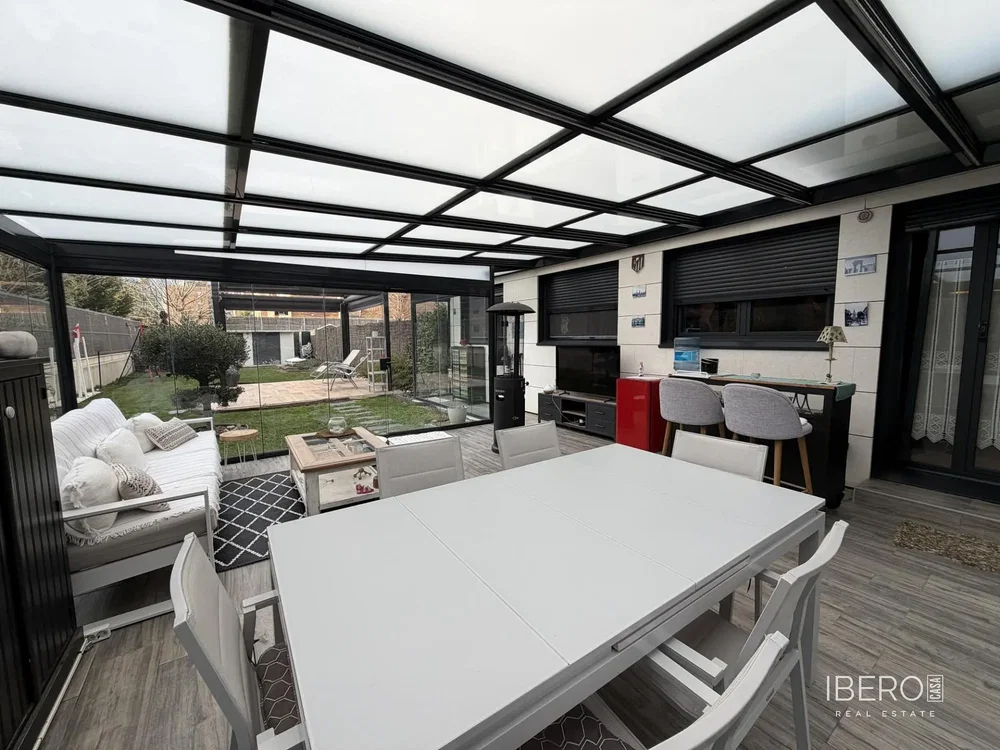 Terrasse; blick, moderner stil