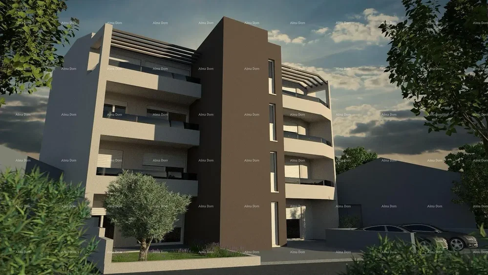 Casa e arredores; vista