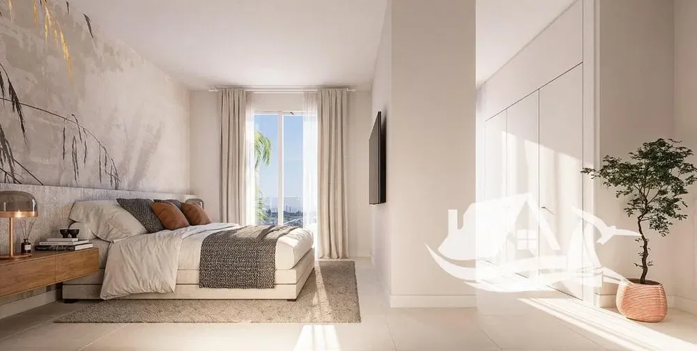 Yatak odası; doğal ışık, modern stil