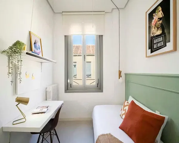 Chambre; lumière naturelle, style moderne