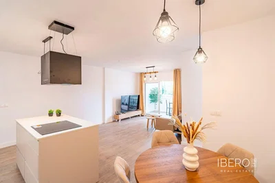 Obývací pokoj; výhled, moderní styl, přirozené světlo