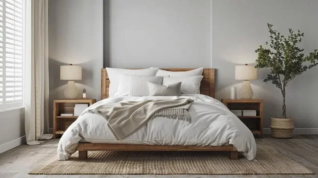 Schlafzimmer; tageslicht, moderner stil