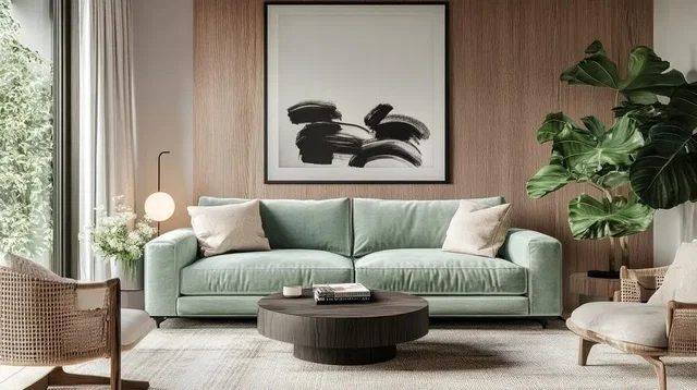 غرفة معيشة; ضوء طبيعي, أسلوب عصري