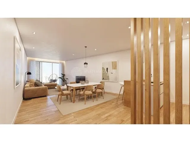 Wohnzimmer; holzboden, tageslicht, moderner stil