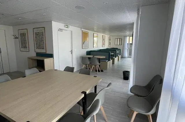 Dining room; natural light