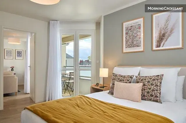 Chambre; lumière naturelle, style moderne