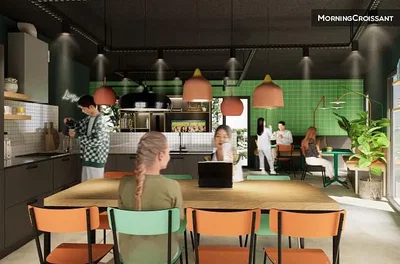 Cucina; elettrodomestici, luce naturale