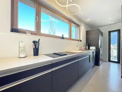 Küche; küchengeräte, blick, tageslicht