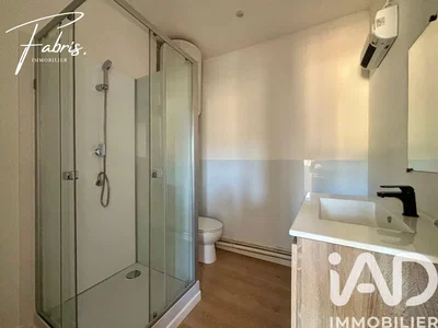 Bathroom; wood floor, natural light, renovated