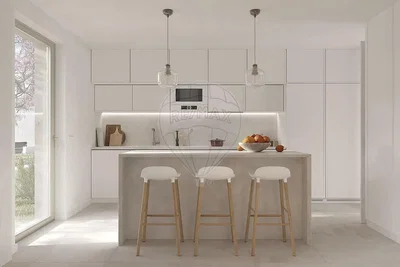 Кухиња; кухињски апарати, поглед, природно светло, модерни стил