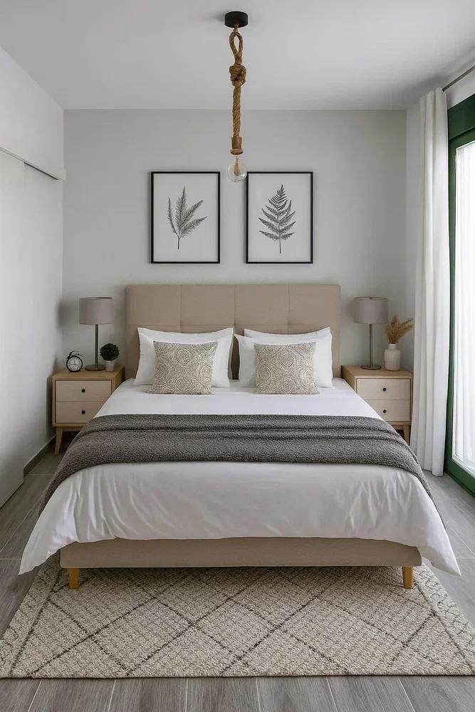 Schlafzimmer; tageslicht, moderner stil