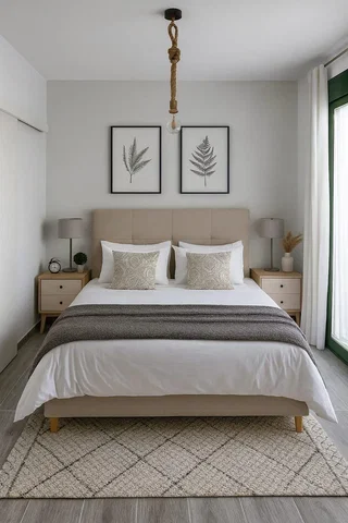 Bedroom; natural light, modern style