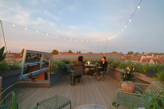 Terras; uitzicht, natuurlijk licht