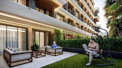 Terrasse; tageslicht, moderner stil