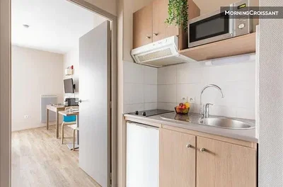 Mutfak; mutfak aletleri, doğal ışık, modern stil