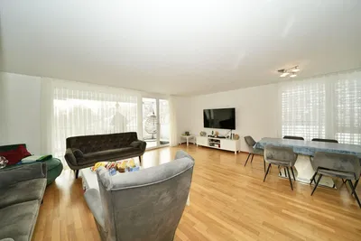 Wohnzimmer; holzboden, tageslicht