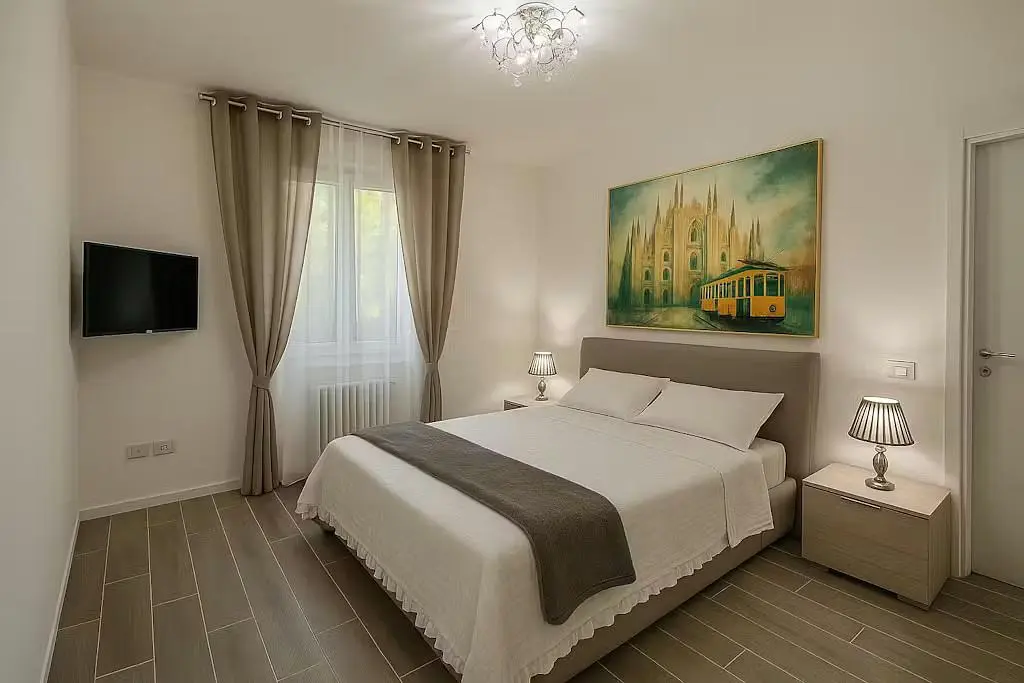 Schlafzimmer; tageslicht, moderner stil