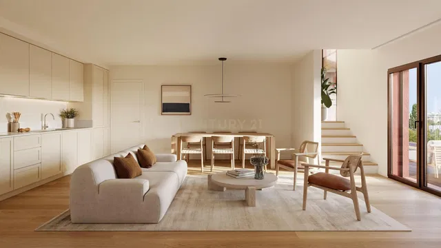 Wohnzimmer; blick, tageslicht, moderner stil