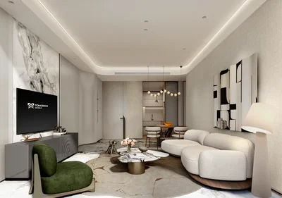 Dnevni boravak; moderan stil, prirodna svjetlost, renoviran