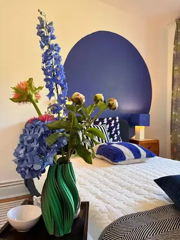 Slaapkamer; natuurlijk licht, moderne stijl