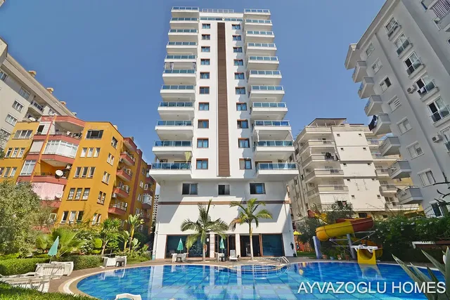 House and surroundings; view