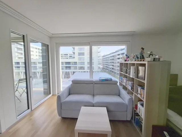 Oturma odası; manzara, ahşap zemin, doğal ışık, modern stil