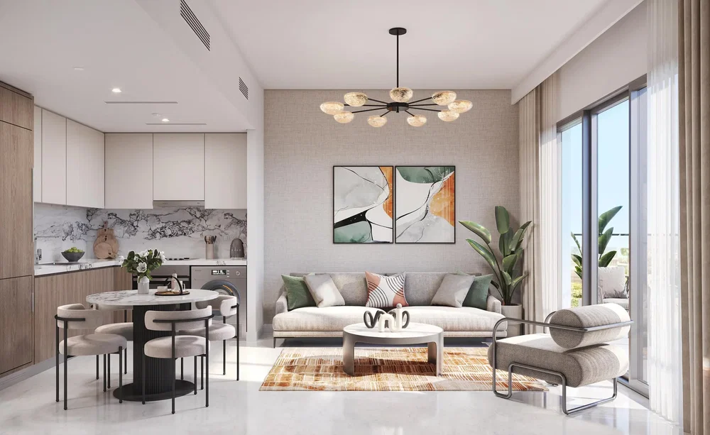 Salon; lumière naturelle, style moderne, rénové