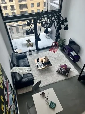 Salon; vue, style moderne, lumière naturelle