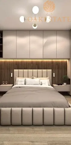 Спаваћа соба; модерни стил, дрвени под, природно светло