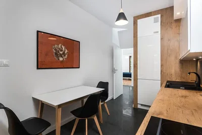 Küche; moderner stil, tageslicht, holzboden