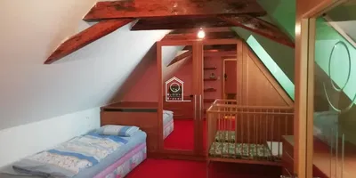 Schlafzimmer; holzbalken