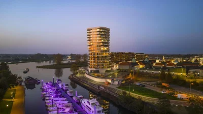 Maison et environs; vue