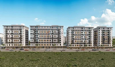 Maison et environs; vue