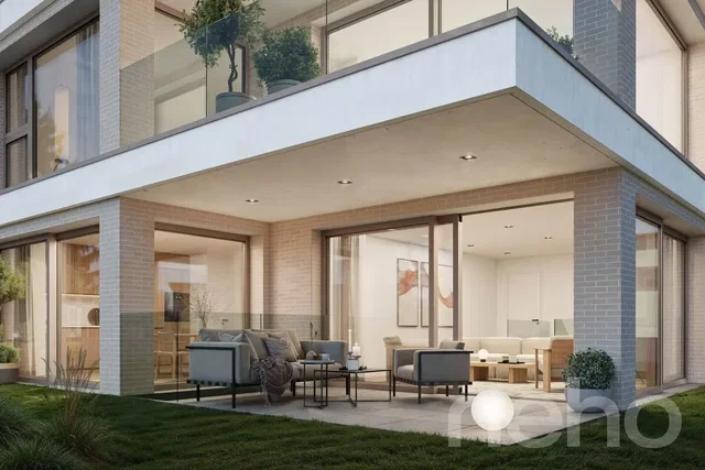 House and surroundings; view, natural light