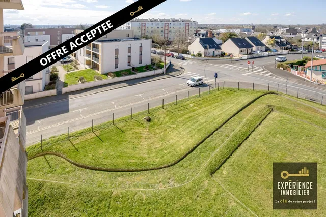 House and surroundings; view