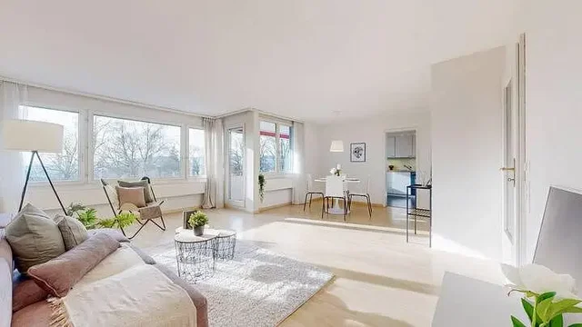 Obývací pokoj; přirozené světlo, moderní styl