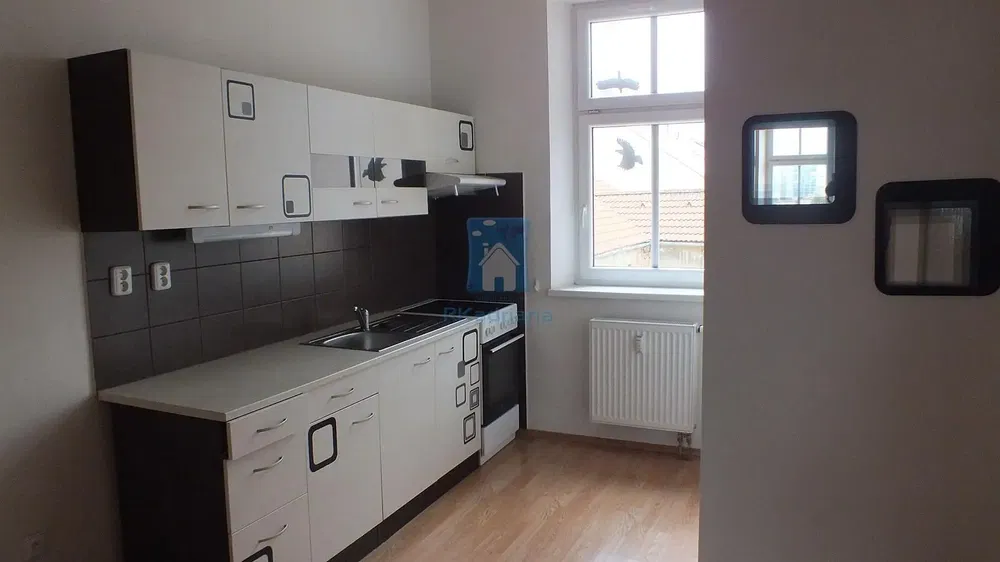Cucina; elettrodomestici, pavimento in piastrelle, pavimento in legno, luce naturale, stile moderno, ristrutturato