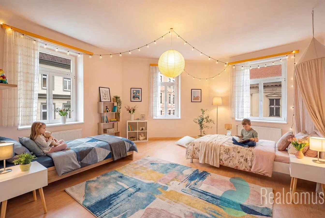 Chambre d'enfant; lumière naturelle, style moderne
