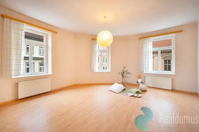 Obývací pokoj; přirozené světlo, dřevěná podlaha, moderní styl