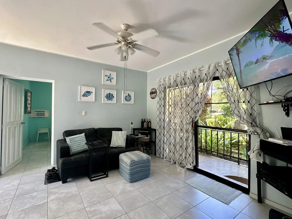 Living room; view, tile floor, natural light