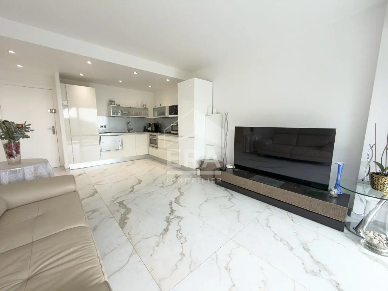 Дневна соба; плочице, кухињски апарати, природно светло