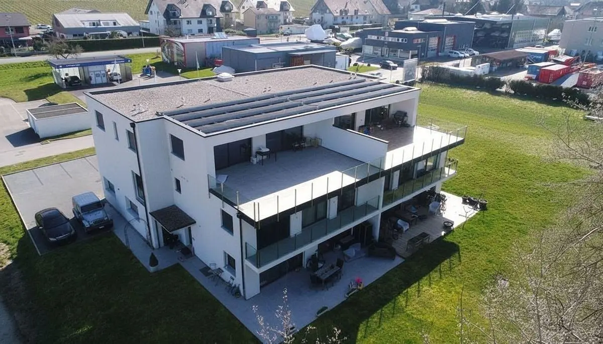 Haus und umgebung; blick