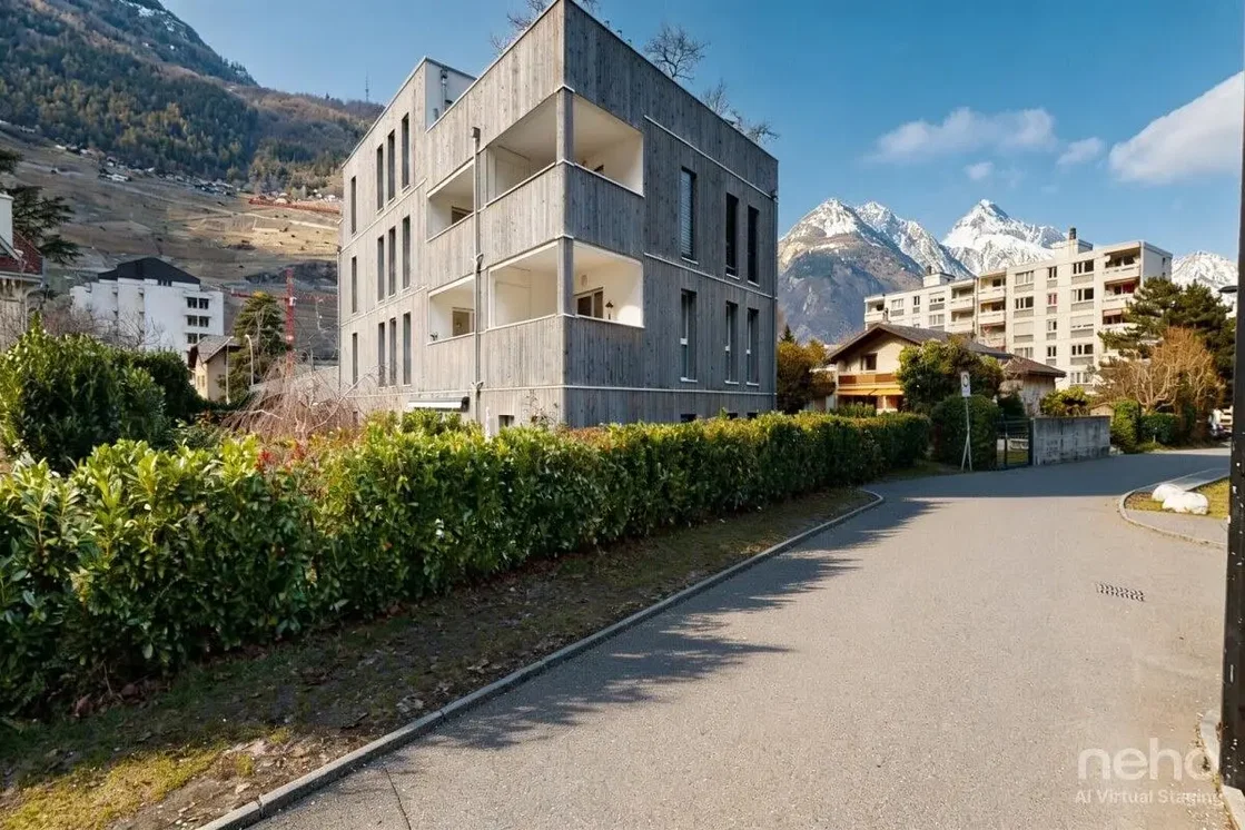 Maison et environs; vue